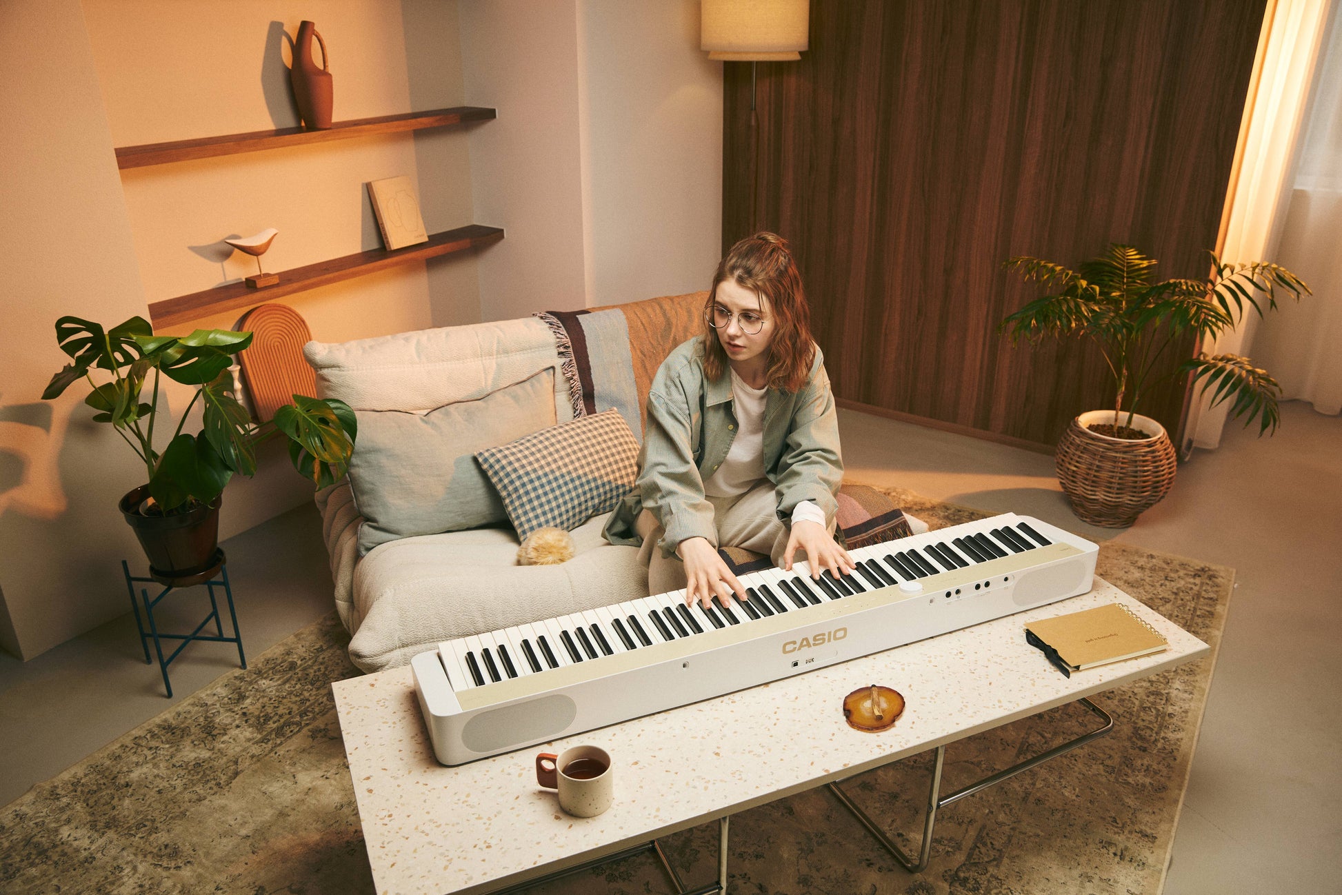 Piano Digital Casio Privia PX-S1100MB Beige Meloso