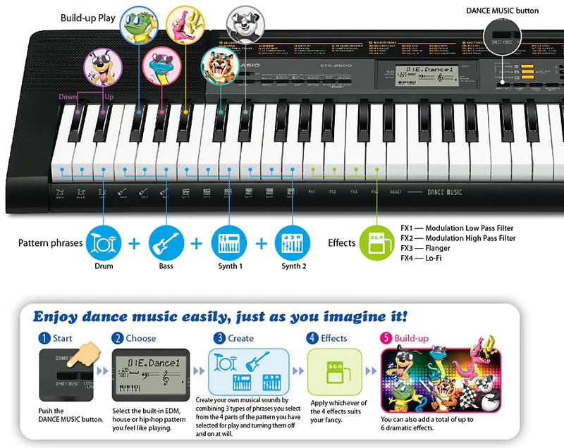 Teclado Casio CTK-3500