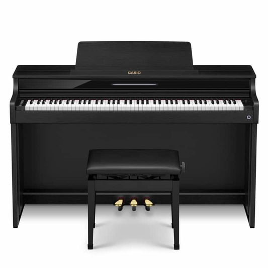Piano de Mueble Casio Celviano AP-550 Negro 88 Teclas Acción de Martillo con Silla