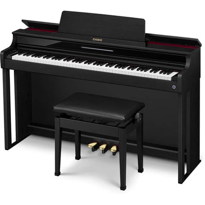 Piano de Mueble Casio Celviano AP-550 Negro 88 Teclas Acción de Martillo con Silla