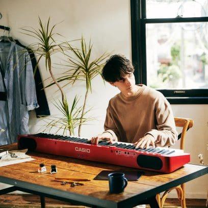 Piano Digital Casio Privia PX-S1100 Rojo