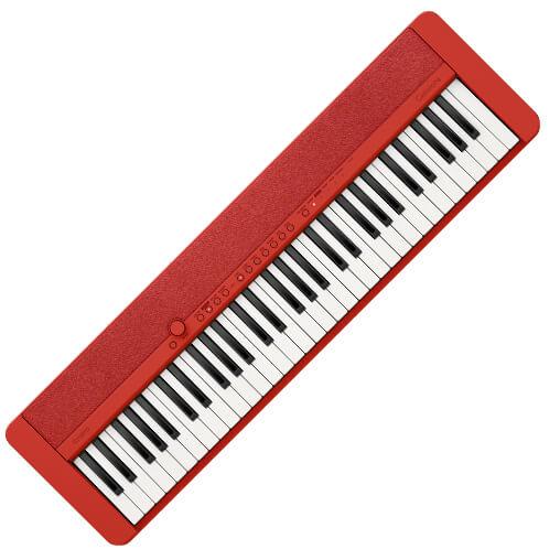 Teclado Casio Casiotone CT-S1 Rojo Con Adaptador