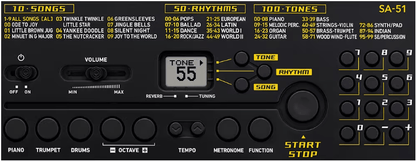 Teclado Casio SA-51H2 Con Adaptador